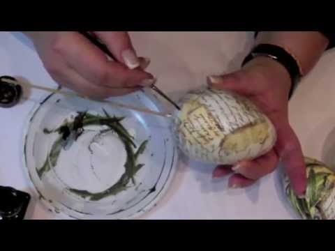 Decoupage tutorial -  easter decoration -----  DIY By Catherine  :)