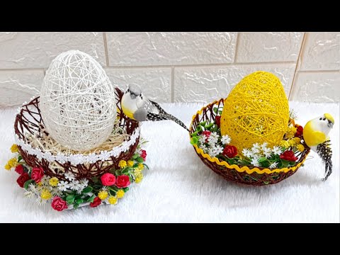 DIY 2- Easy Easter Egg Decoration idea step by step at home |DIY Low budget Easter d&eacute;cor ideas