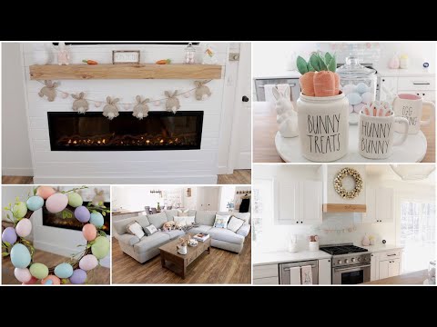 DECORATE WITH ME FOR EASTER + EASTER DECOR HAUL | EASTER DECOR IDEAS 2021