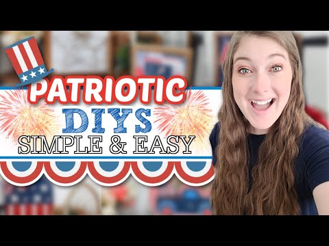 PATRIOTIC & 4TH OF JULY DIYS That Are Sure To Impress Your Friends & Family! 4th Of July 2022 Decor