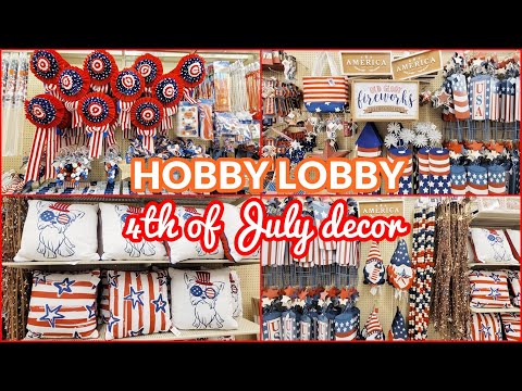 HOBBY LOBBY 4TH OF JULY DECOR 2022 SHOP WITH ME!