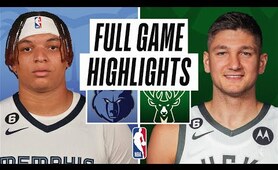 GRIZZLIES at BUCKS | NBA PRESEASON FULL GAME HIGHLIGHTS | October 1, 2022